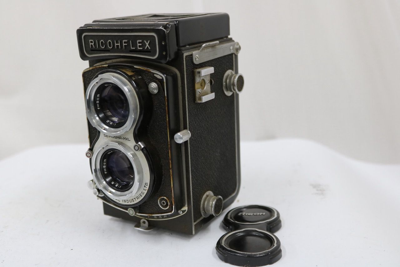 【訳あり品】 リコー Ricohflex RIKENON 8cm F3.5 二眼カメラ e11407