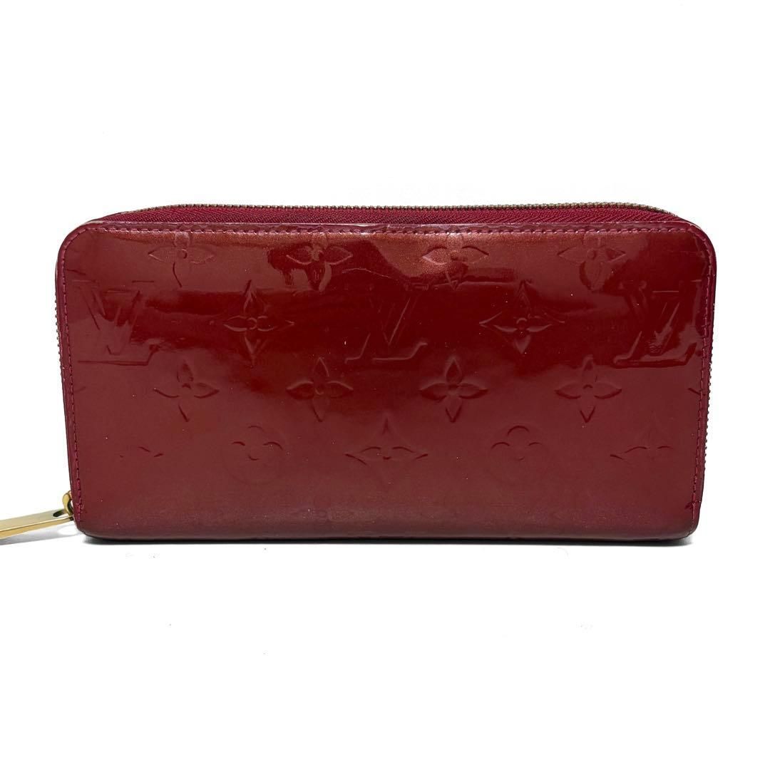 Louis Vuitton ルイヴィトン ジッピーウォレット 長財布 ヴェルニ パテント レッド系