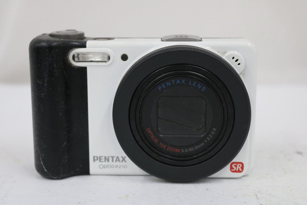 【返品保証】 ペンタックス Pentax Optio RZ10 ホワイト バッテリー付き コンパクトデジタルカメラ e11456