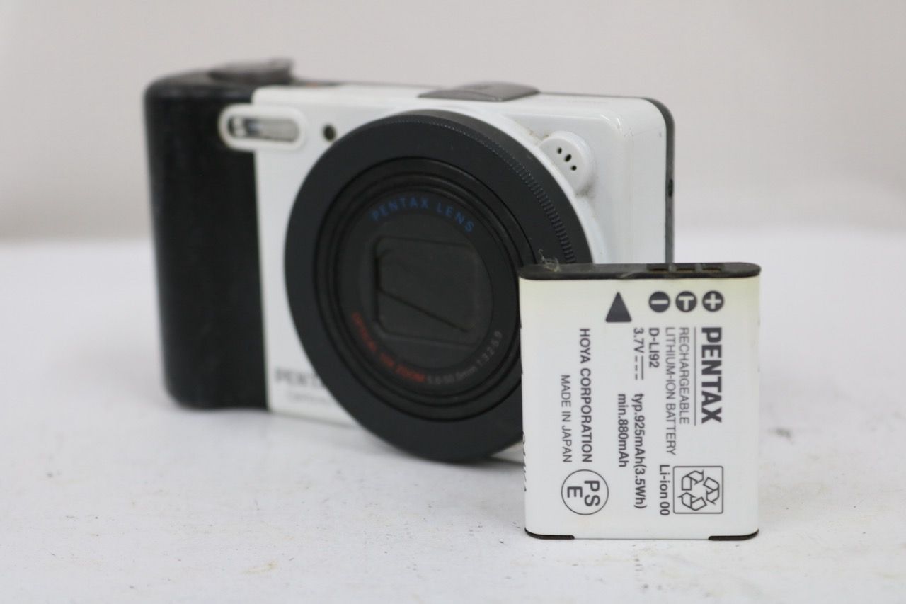【返品保証】 ペンタックス Pentax Optio RZ10 ホワイト バッテリー付き コンパクトデジタルカメラ e11456