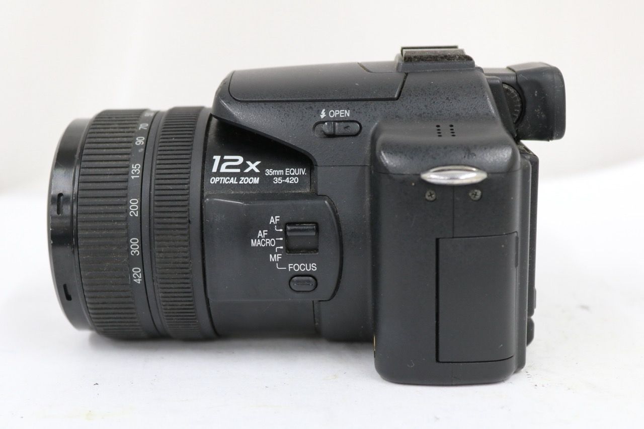 【返品保証】 パナソニック Panasonic LUMIX DMC-FZ50 12x ブラック バッテリー付き e11452