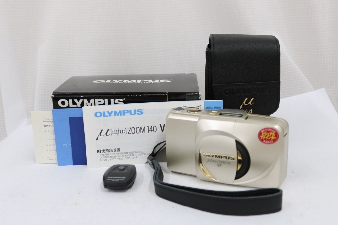 【美品 返品保証】 【元箱付き】オリンパス Olympus μ mju ZOOM 140 VF 38-140mm コンパクトカメラ e11427