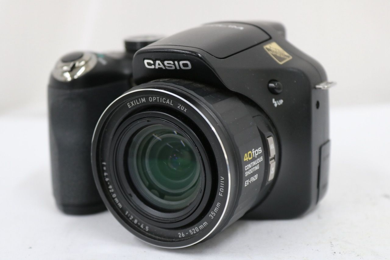 【返品保証】 【便利な単三電池で使用可】カシオ Casio EXILIM EX-FH20 20x ブラック コンパクトデジタルカメラ e11453