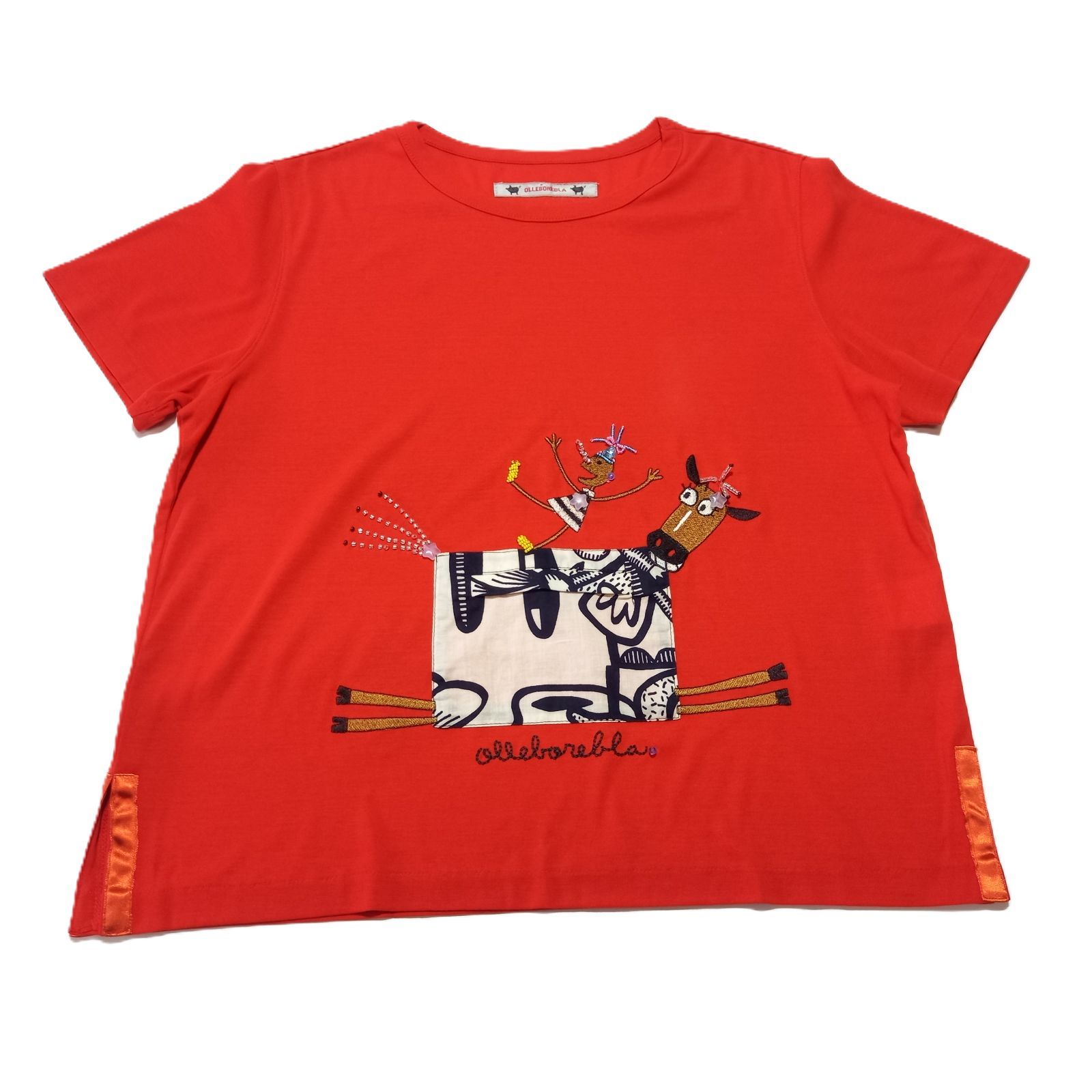 OLLEBOREBLA オレボレブラ 総柄 半袖 Tシャツ カットソー /日本製