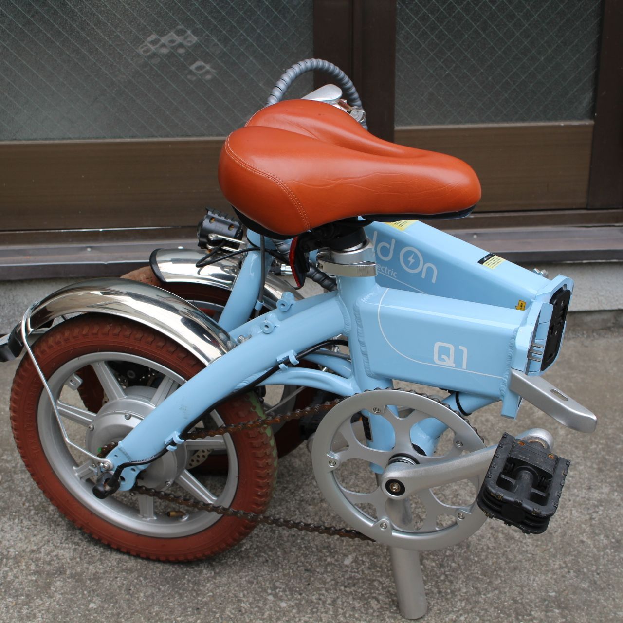 572)Hold on 折り畳み電動アシスト自転車 Q1J 水色 型式：HOQ1J2020 14 