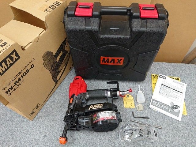 【未使用品】 MAX マックス ねじ打機 ターボドライバ HV-R41G5-G クールグレー FS95396 高圧