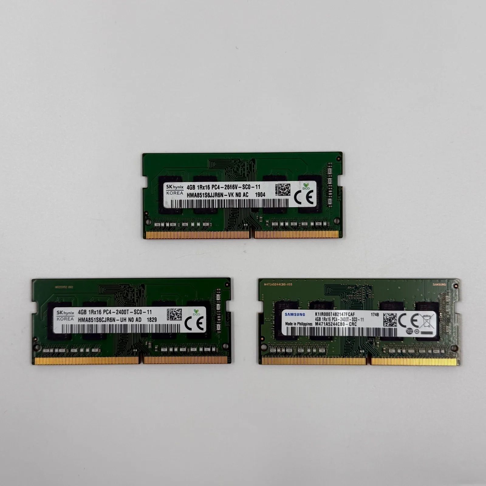 Samsung/SKhynix 4GBメモリ 3枚セット - メルカリ