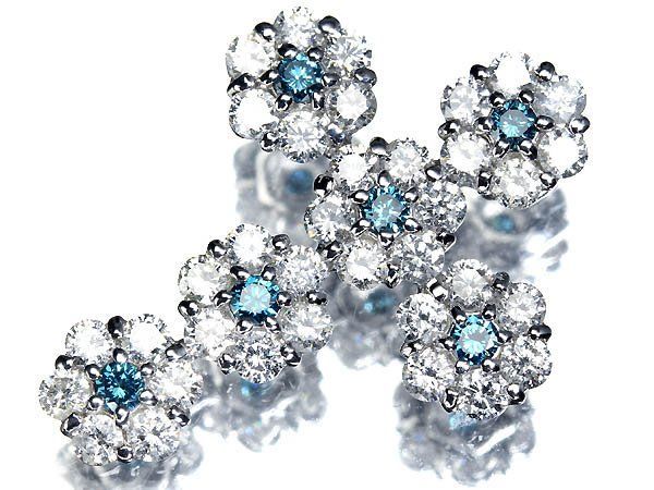 3RM18425T【売り切り】新品【RK宝石】≪Diamond≫ 極上ブルーダイヤ 極上クリアダイヤ 1.8ct K18WG 高級ペンダントヘッド クロス 十字架 ネックレス ダイヤ ジュエリー