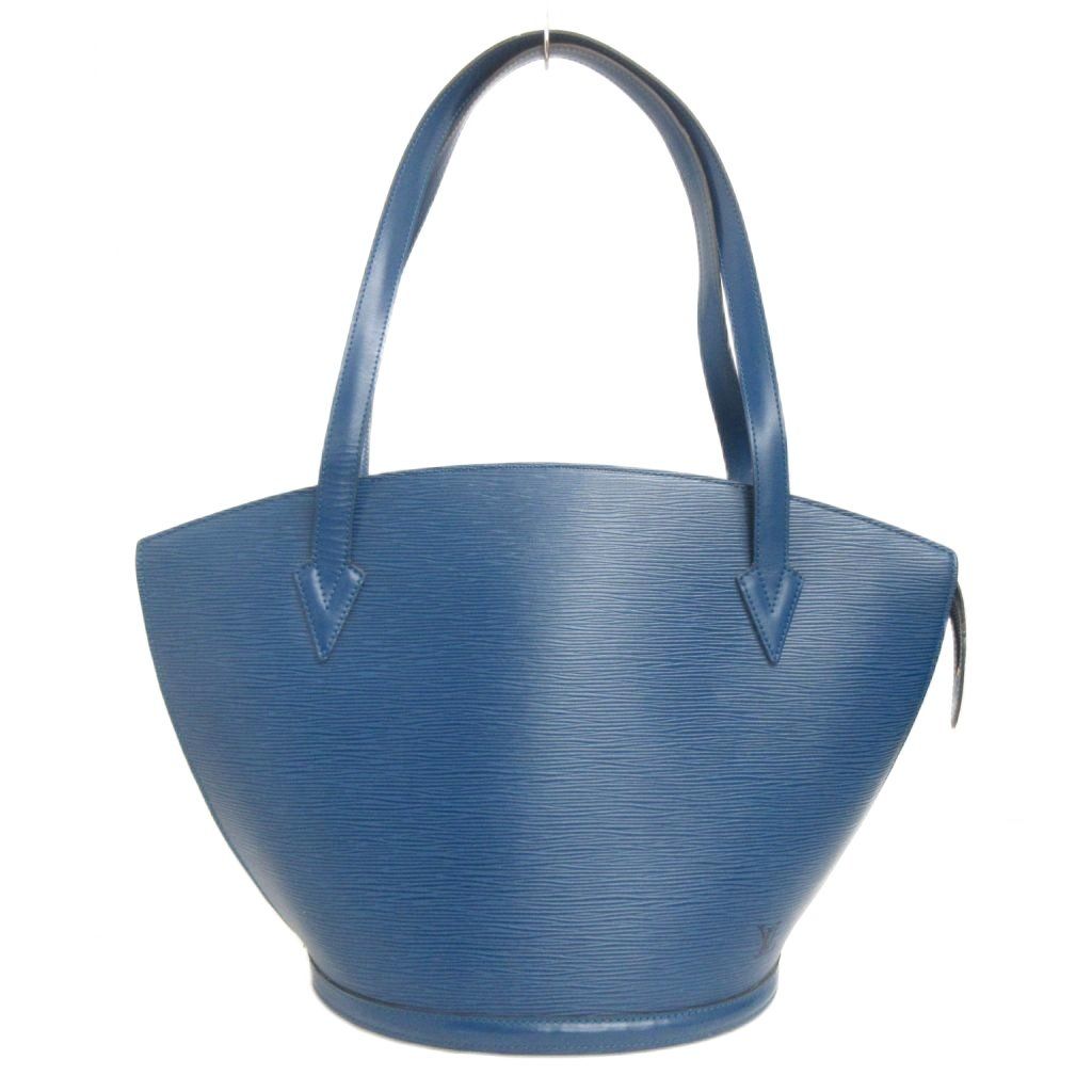 ルイヴィトン LOUIS VUITTON エピ サンジャック ショッピング トートバッグ M52275 トレドブルー 青