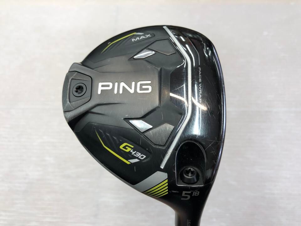 ピン　G430 MAX　18度　TOUR 2.0 CHROME 65　Sフレックス　フェアウェイウッド　中古　ゴルフドゥ！NEXT昭島武蔵野店【最短即日発送】