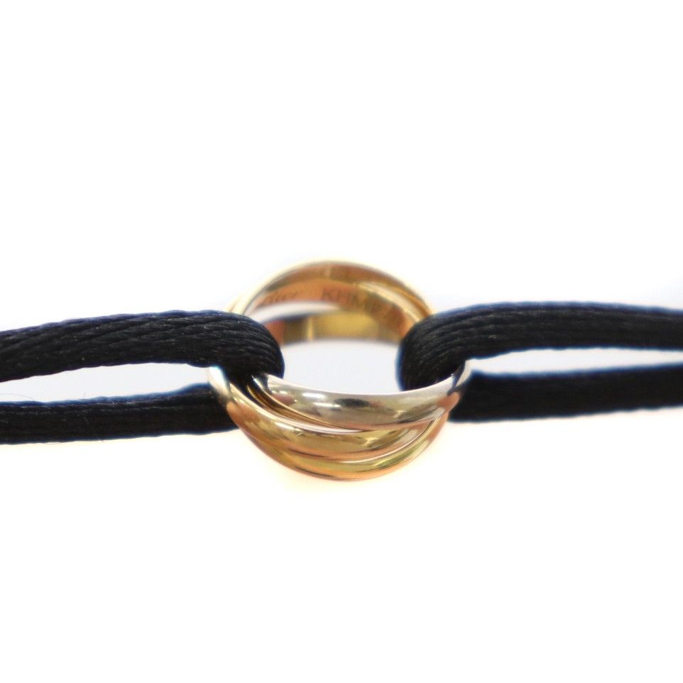 カルティエ Cartier Trinty bracelet cord トリニティブレスレット
