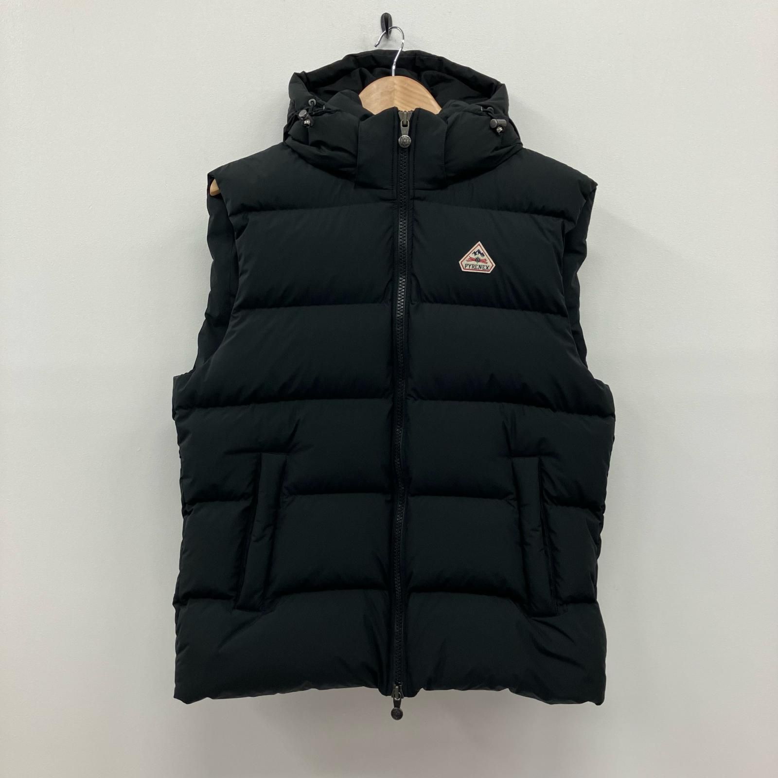 【イオン広店】 中古 Pyrenex | ピレネックス ダウンベスト SPOUTNIC MINI RIPSTOP VEST HMS017 ブラック サイズ：L 【108】