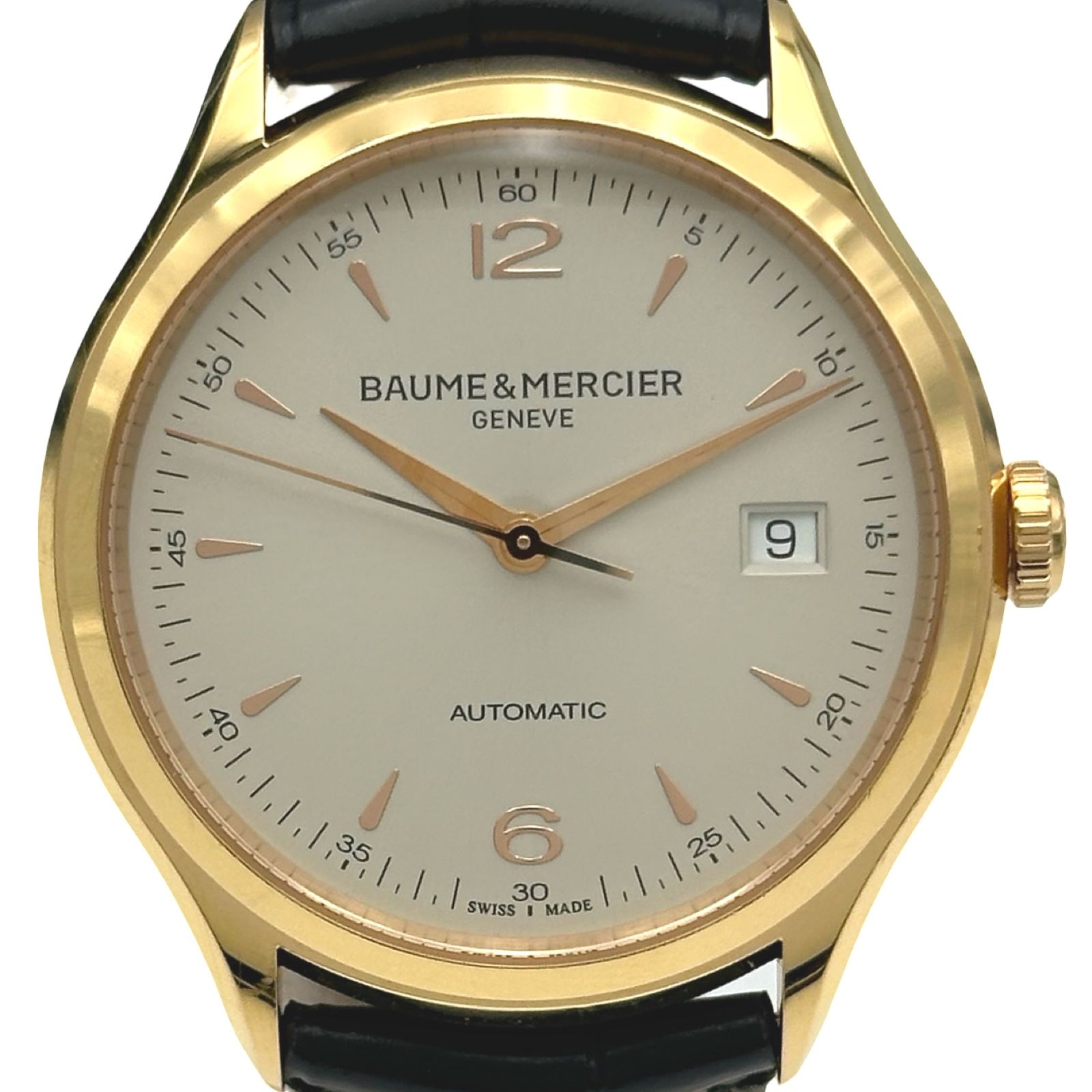 ボーム＆メルシェ BAUME & MERCIER クリフトン MOA10058 シルバー ピンクゴールド 自動巻き メンズ 腕時計