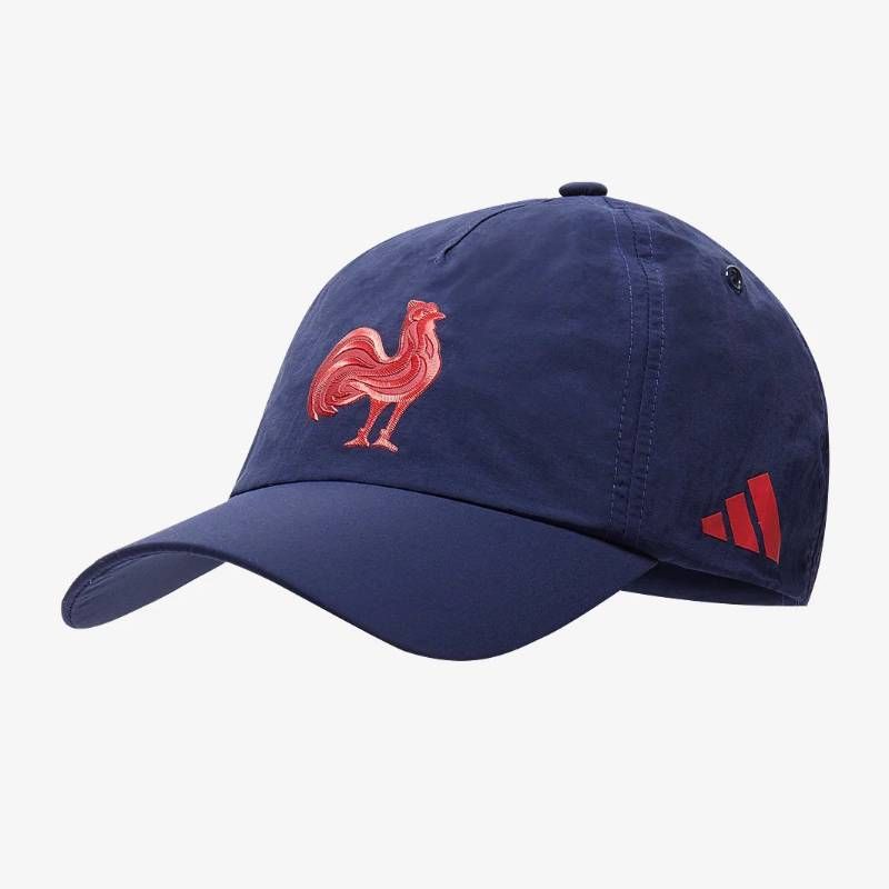 【送料無料・匿名配送】adidas アディダス フランス代表 2024/25 公式 ラグビー テック ベースボールキャップ 紺 新品 正規品