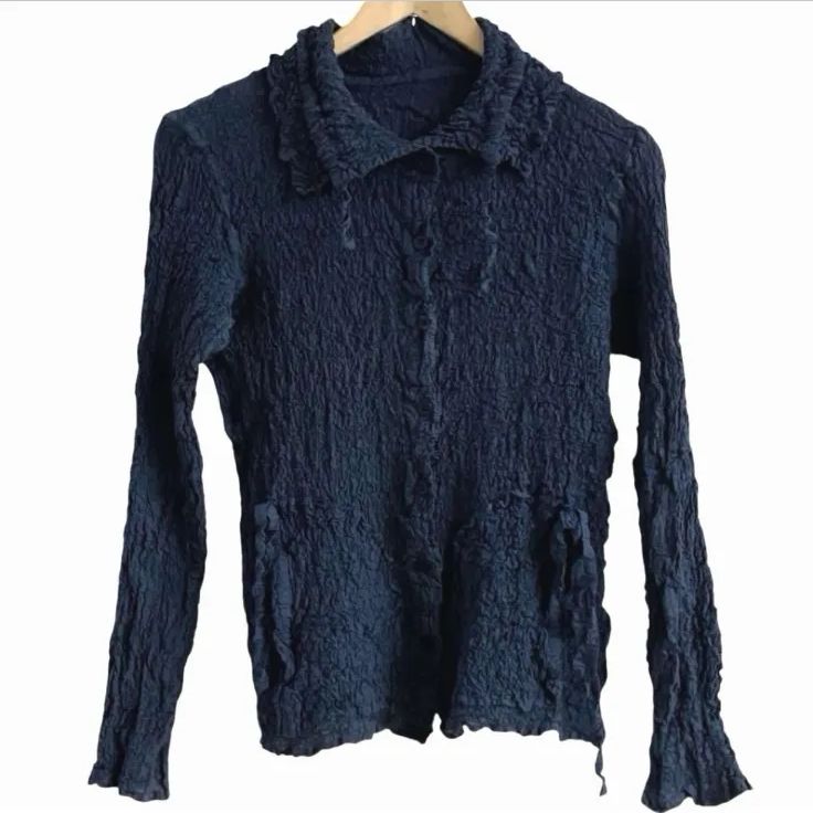 me issey miyake ミー イッセイミヤケ プリーツ 長袖シャツ ブラウス MI02FK938