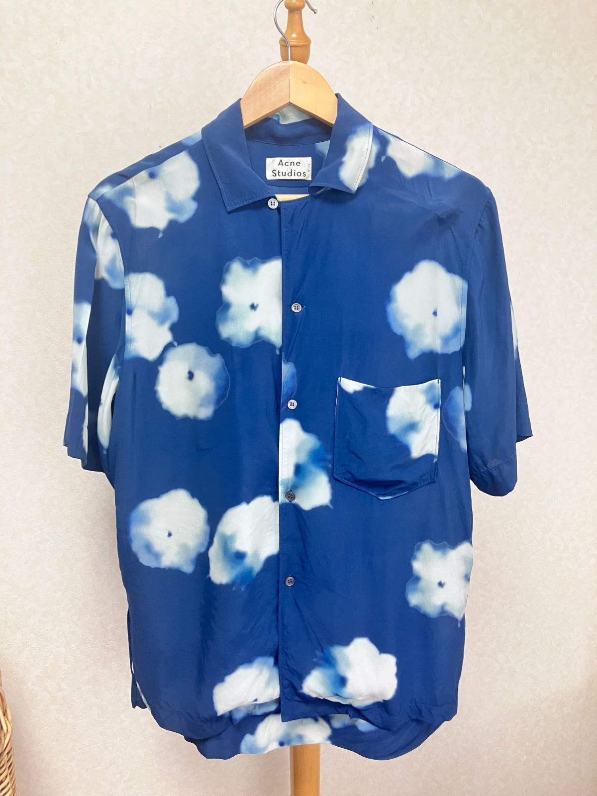 Acne Studios Elms Print シャツ アロハ グリーン XL 【公式通販】
