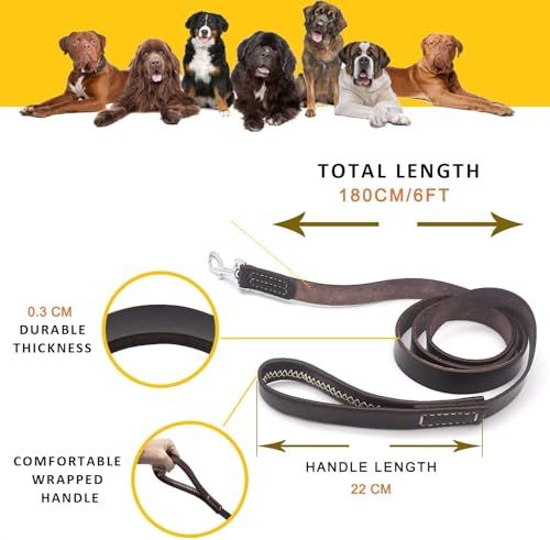犬 リード 本革 1.8M 大型犬 レザー 革リード 中型犬 小型犬 多機能 お散歩 訓練 トレーニング 丈夫 滑り止め ペット用品 ブラウンt 犬 リード 本革 1.8M 大型犬 レザー 革リード 中型犬 小型犬 多機能 お散歩 訓練 トレーニング 丈夫 滑り止め ペット用品 ブラウンt