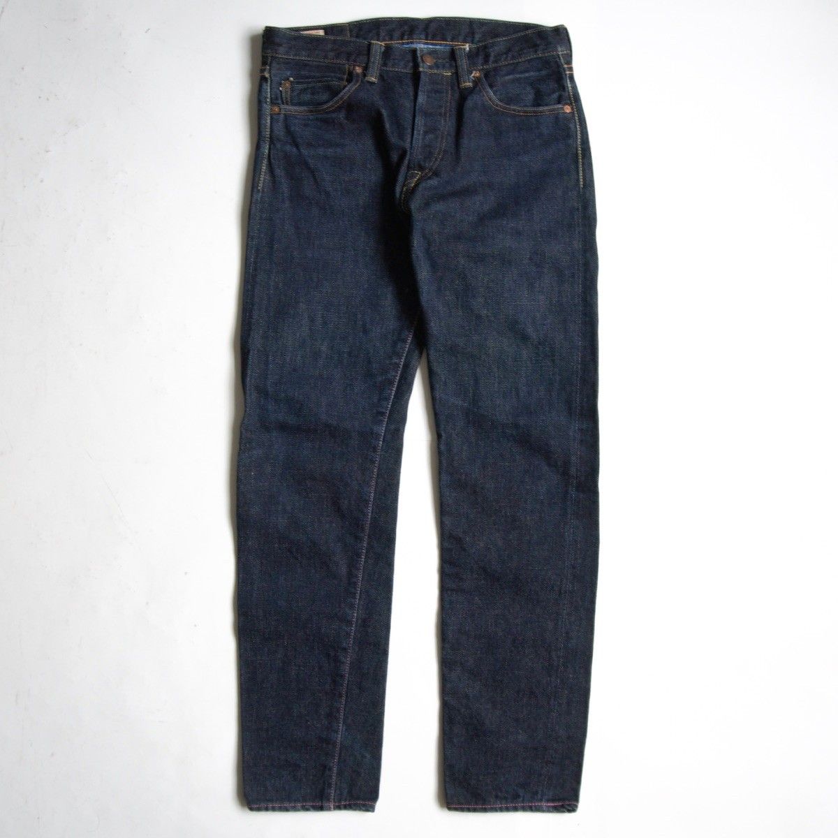 【味野本店 限定】 桃太郎ジーンズ【AJ-SKMB 出陣レーベル スリム ボタンフライ】W32 デニムパンツ s2605002 【味野本店 限定】 桃太郎ジーンズ【AJ-SKMB 出陣レーベル スリム ボタンフライ】W32 デニムパンツ s2605002