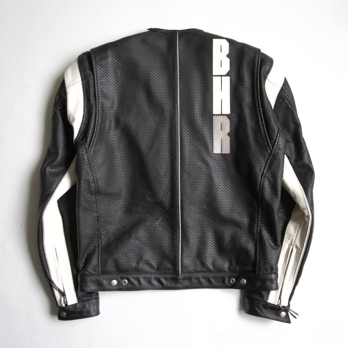 美品】KADOYA【パンチング シングルライダースジャケット】 LL レザー 