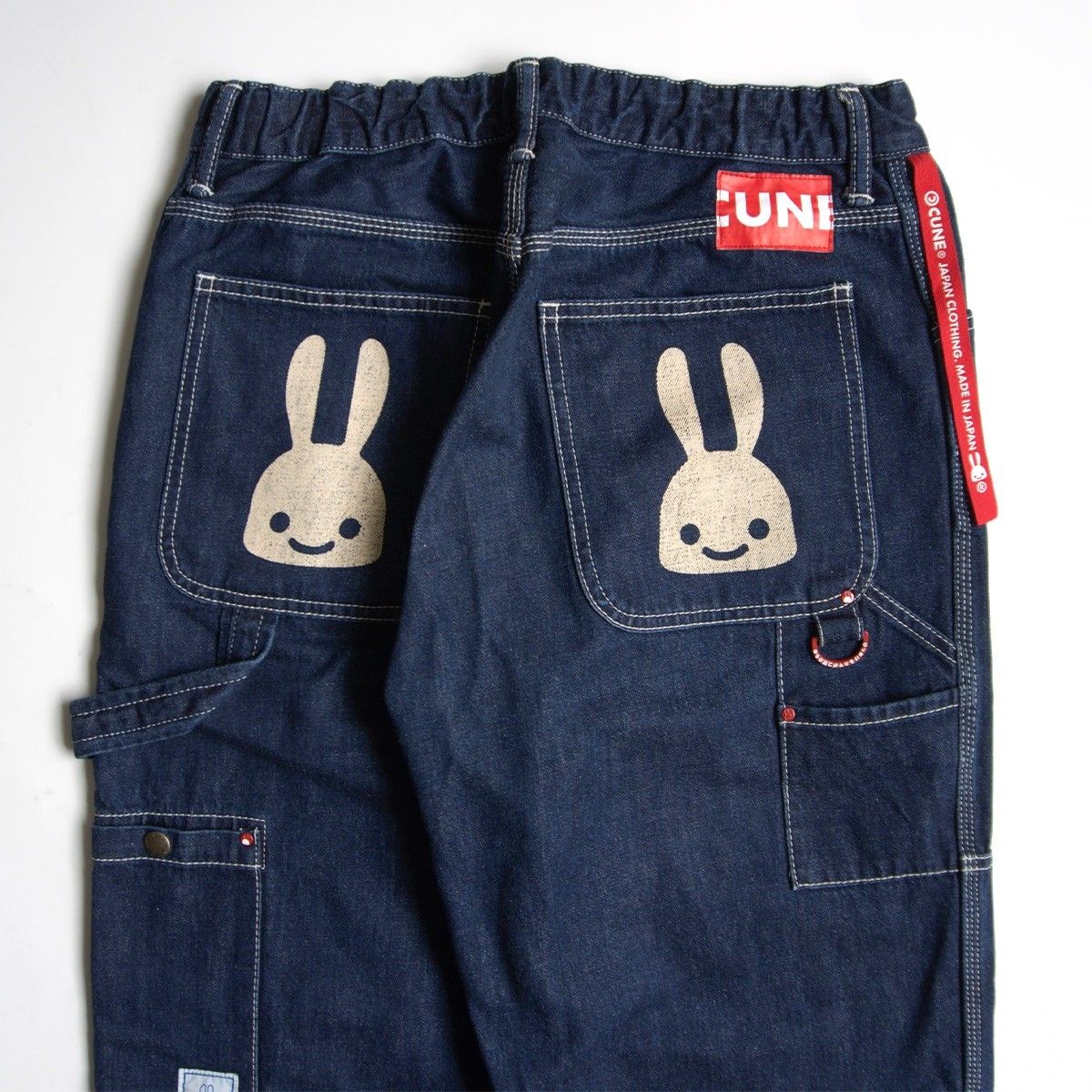 【美品】CUNE【2連うさぎ デニムペインターパンツ】2 キューン 26050006