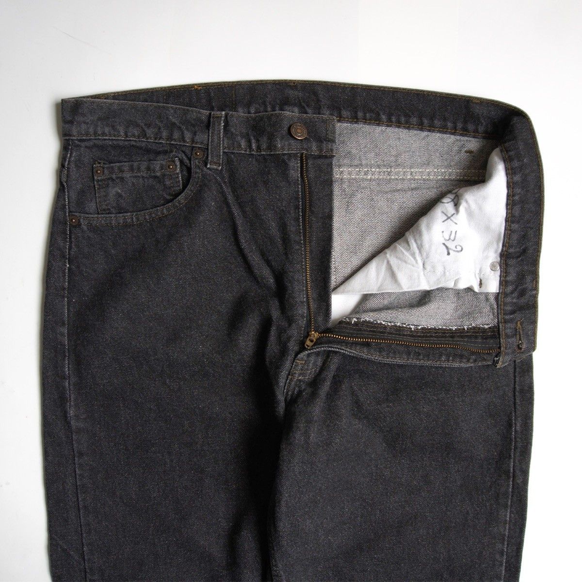 【先染め/状態良好】 LEVI'S 【80s/505 ブラックデニム デニムパンツ】38×32 リーバイス アメリカ製 80年代 wxl 26050042