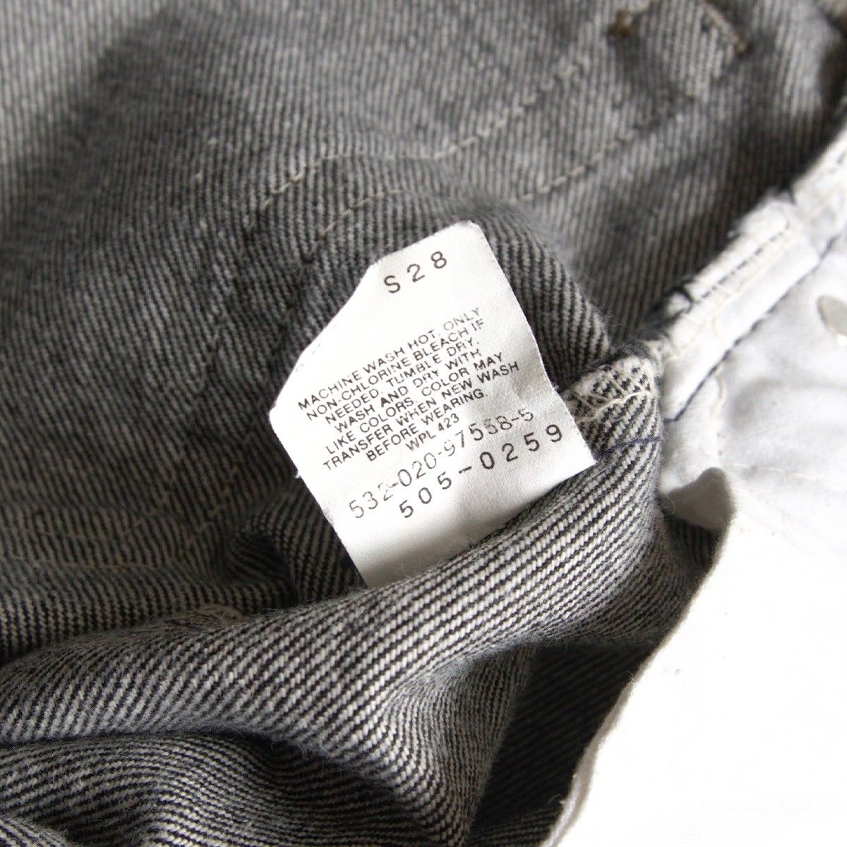【先染め/状態良好】 LEVI'S 【80s/505 ブラックデニム デニムパンツ】38×32 リーバイス アメリカ製 80年代 wxl 26050042