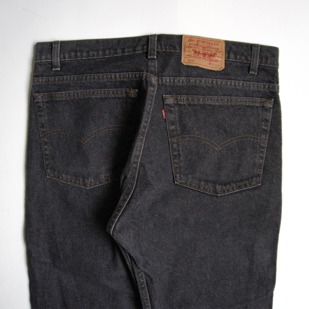 【先染め/状態良好】 LEVI'S 【80s/505 ブラックデニム デニムパンツ】38×32 リーバイス アメリカ製 80年代 wxl 26050042