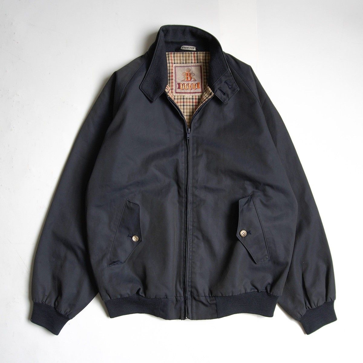 【定番】 BARACUTA 【G9 スウィングトップ ハリントンジャケット】 38 バラクータ ネイビー イングランド製 s2605010