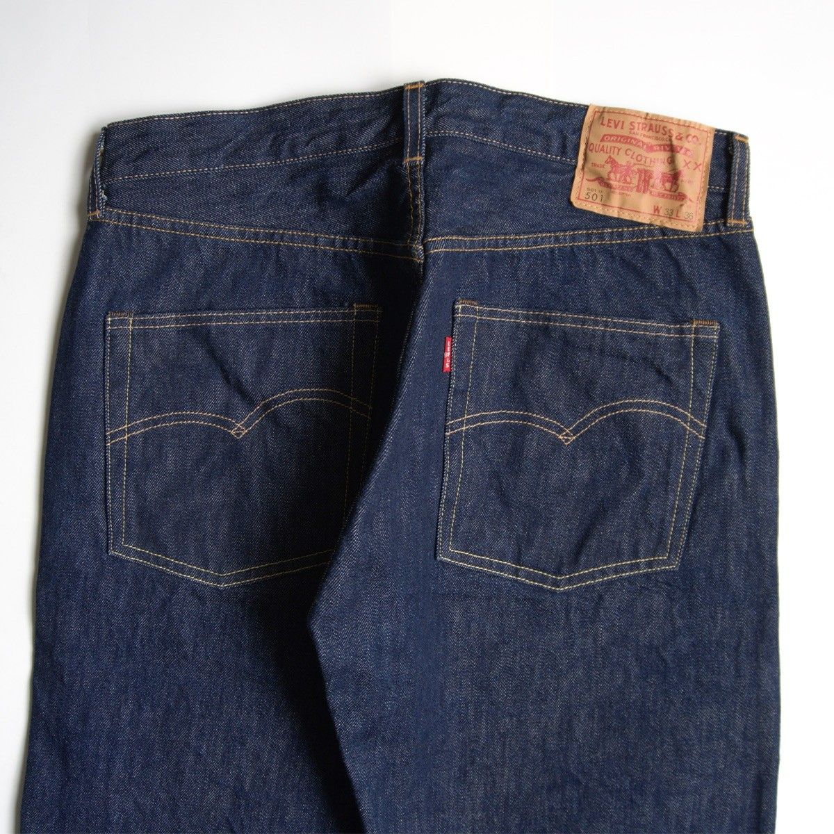 【美品濃紺/アメリカ製】 LEVI'S VINTAGE CLOTHING【 66501 / 501XX ビッグE デニムパンツ 】33×36 リーバイス wl 26050039