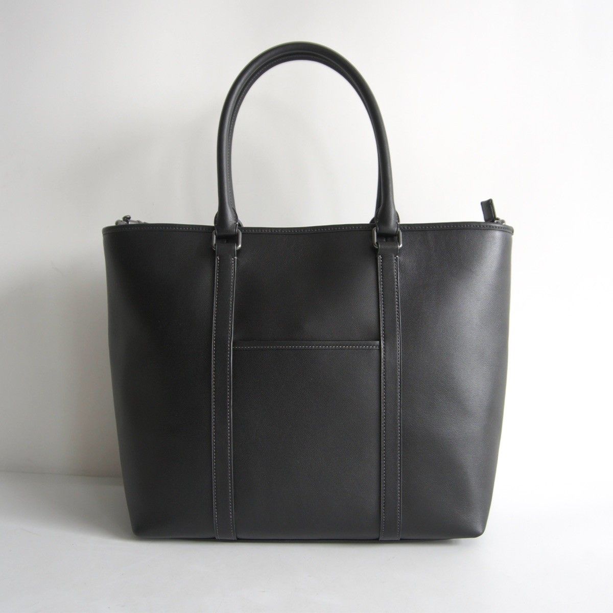 極美品】COACH【CBG49/2WAY ネイサン レザー トートバッグ】 ブラック 