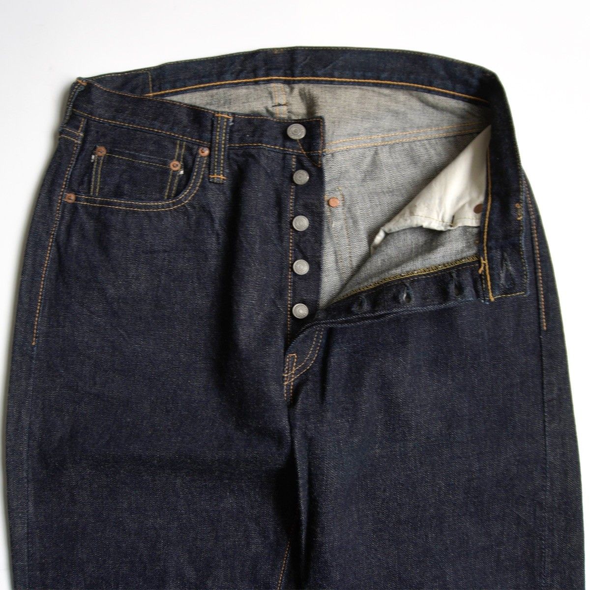 【美品/濃紺】 FULLCOUNT【0105XX Wide Denim Heavy Oz デニムパンツ】33×34 フルカウント 26050078