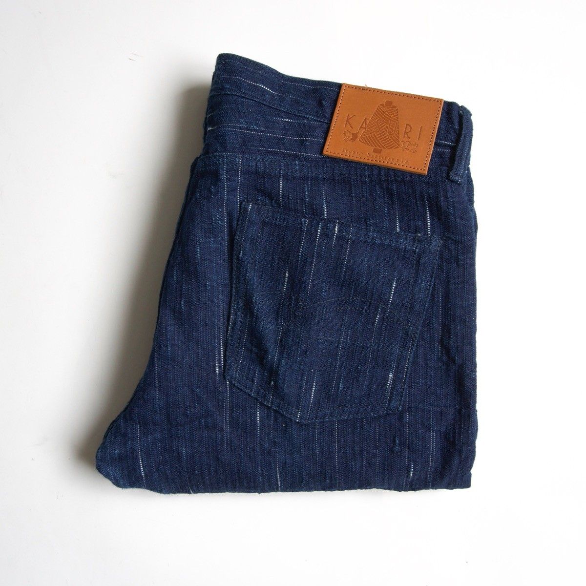 【極美品】STUDIO D’ARTISAN【KASURI ジーンズ】34 絣 デニムパンツ ステュディオ ダルチザン 26050029