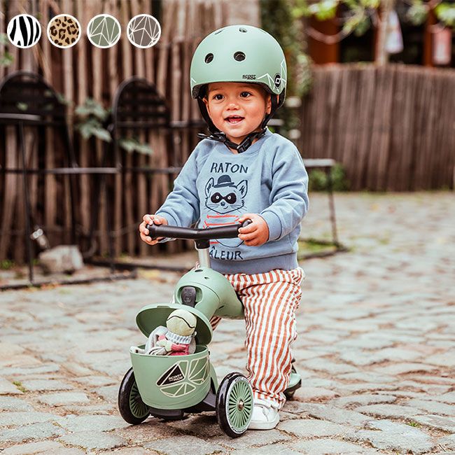 【ゼブラ】正規品 スクートアンドライド ハイウェイキック1 ライフスタイル SCOOT AND RIDE(三輪車 おしゃれ キックボード 3輪 子供 キッズスクーター キックバイク ペダルなし自転車 バランスバイク バランススクーター ペダルなし かわいい)