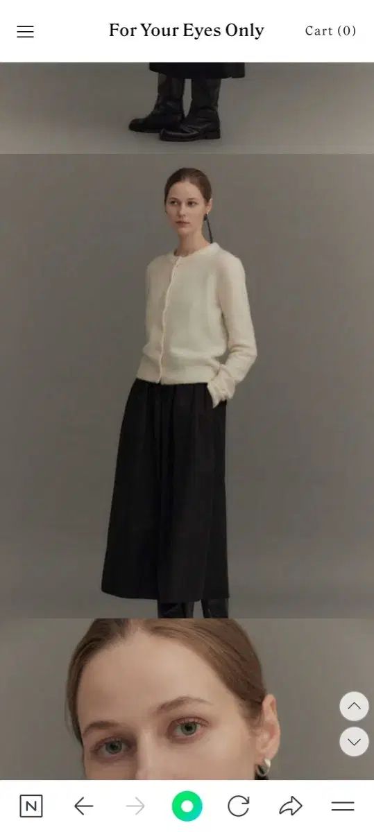 Fyeo 포유온 ウール混 가디건 アイボリー