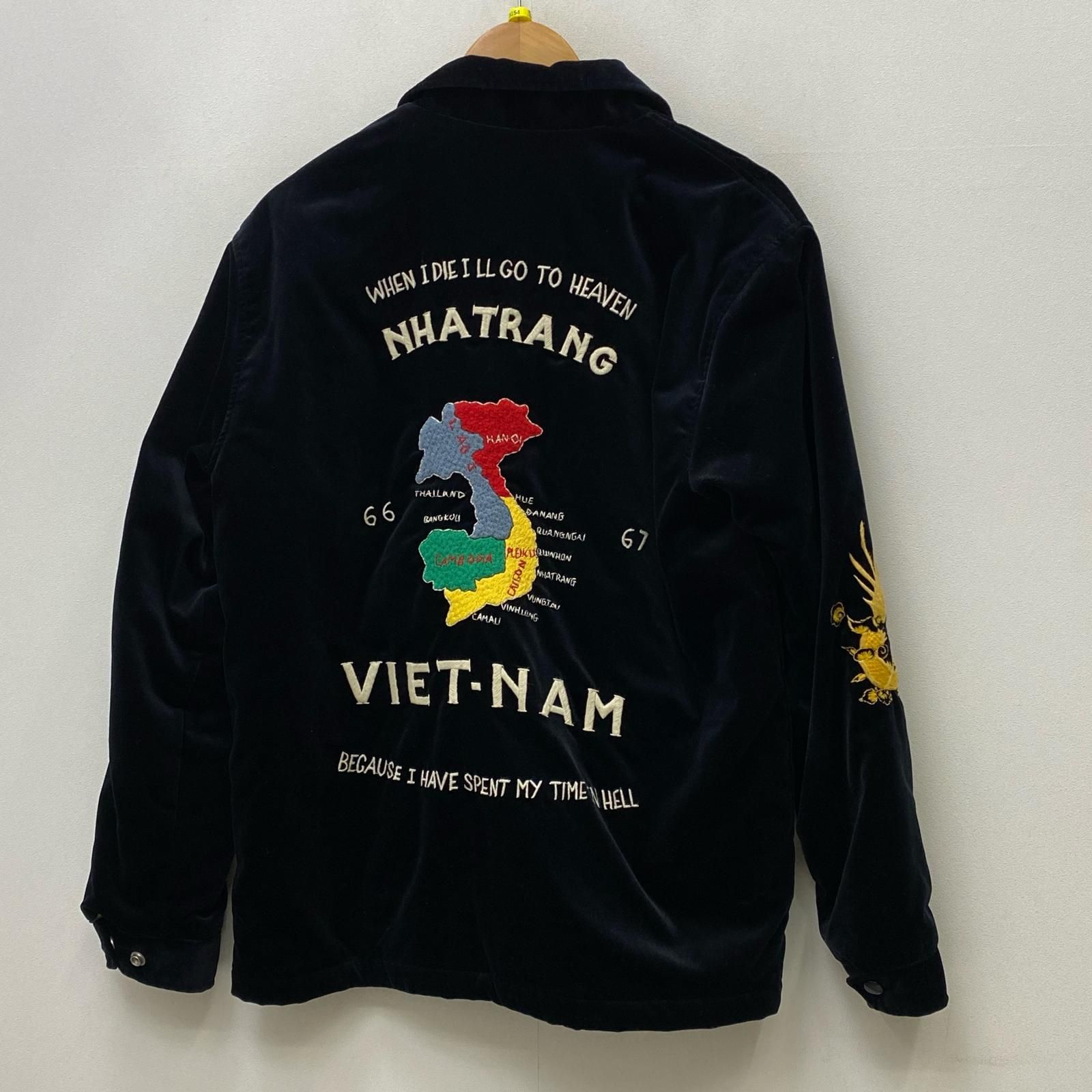 【加古川店】 中古 TAILOR TOYO(東洋エンタープライズ) | テイラートウヨウテイラートーヨー スーベニアジャケット GOLD VIET-NAM JKT GL13649 ブラック サイズ:L 【93】 【加古川店】 中古 TAILOR TOYO(東洋エンタープライズ) | テイラートウヨウテイラートーヨー スーベニアジャケット GOLD VIET-NAM JKT GL13649 ブラック サイズ:L 【93】
