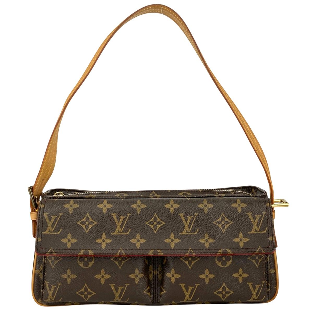 LOUIS VUITTON ルイ・ヴィトン ヴィバシテMM ワンショルダー ショルダーバッグ M51164 レディース モノグラム ブラウン 中古