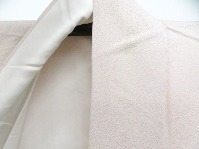 【一輝堂】付下げ 縫い撚 スワトウ刺繍正絹 着物 身丈約162.5cm 裄丈約63cm 26z04-2291