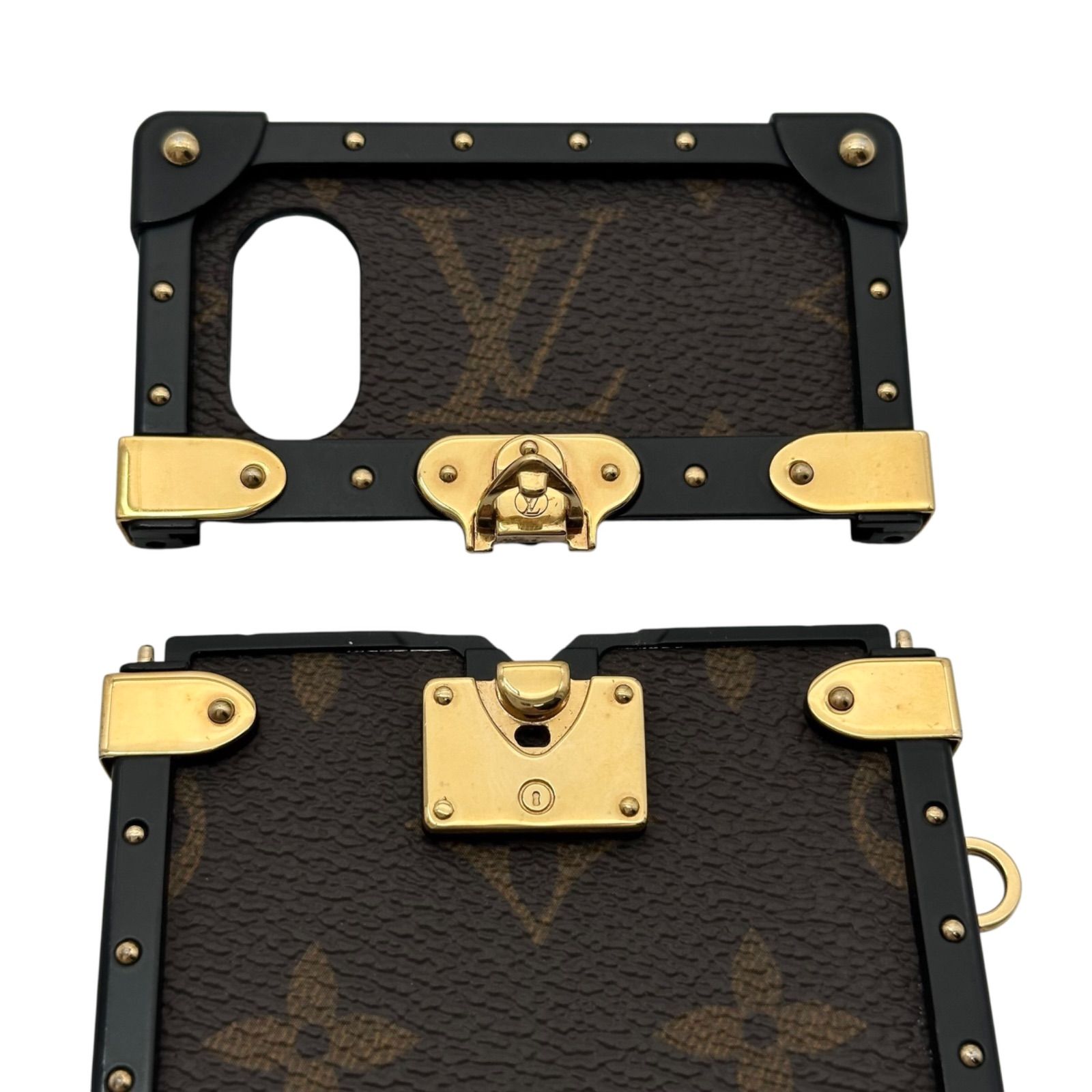 LOUIS VUITTON iPhoneX・XS用ケース モノグラム ★中古品★ ルイヴィトン iPhoneX/XS アイ・トランク Aランク - メルカリ