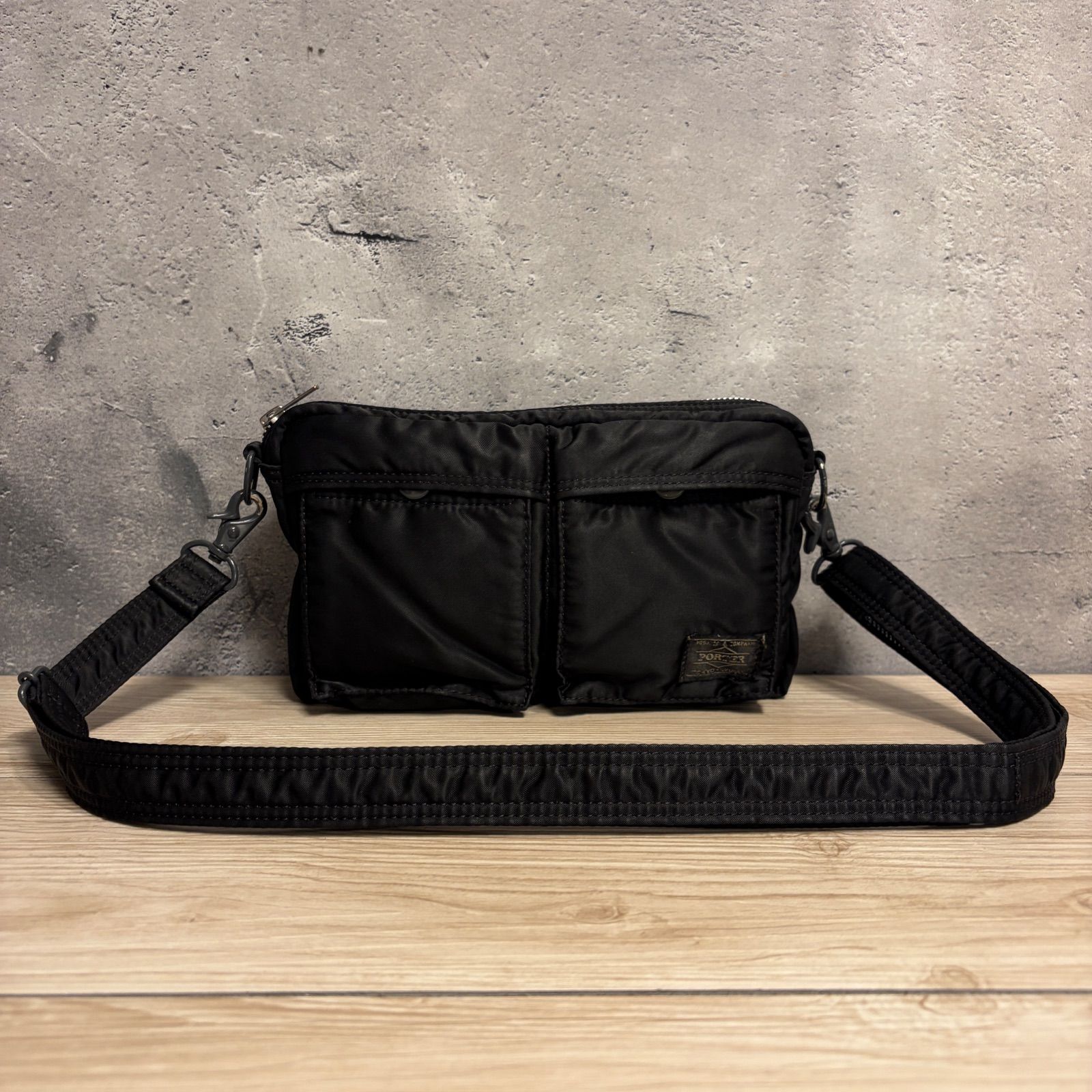 ✨PORTER タンカー ショルダーバッグ ブラック 旧ファスナー Q3-910