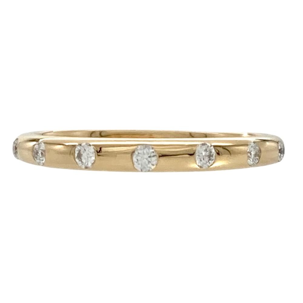 ブルガリ BVLGARI フェディ 7P リング 指輪 ダイヤモンド 約9号 K18YG 1.9g イエローゴールド レディース【中古】