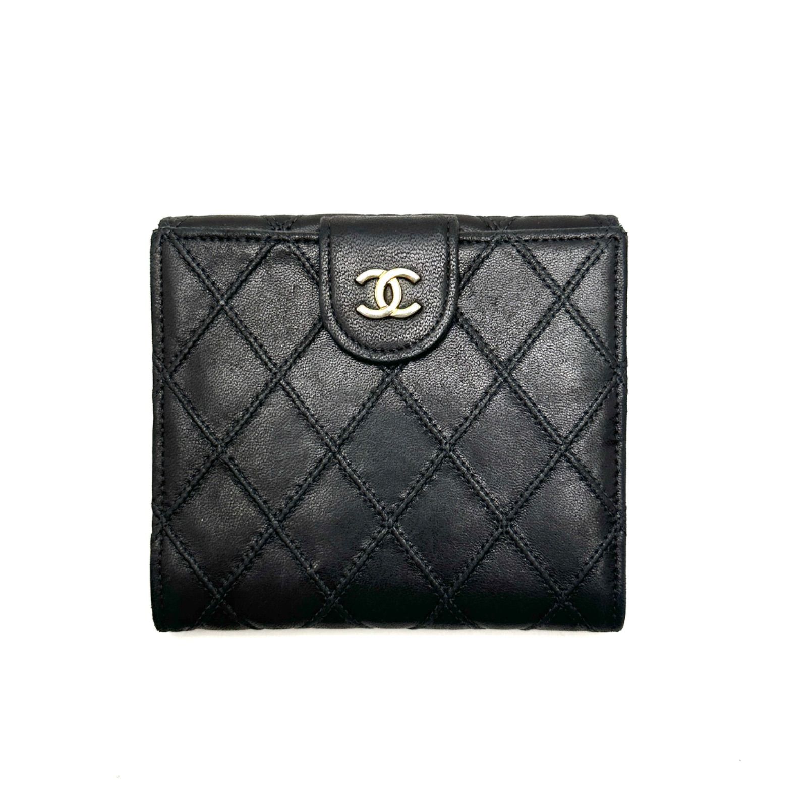 楠本質店/元住吉】シャネル CHANEL ビコローレ Wホック 財布 レザー