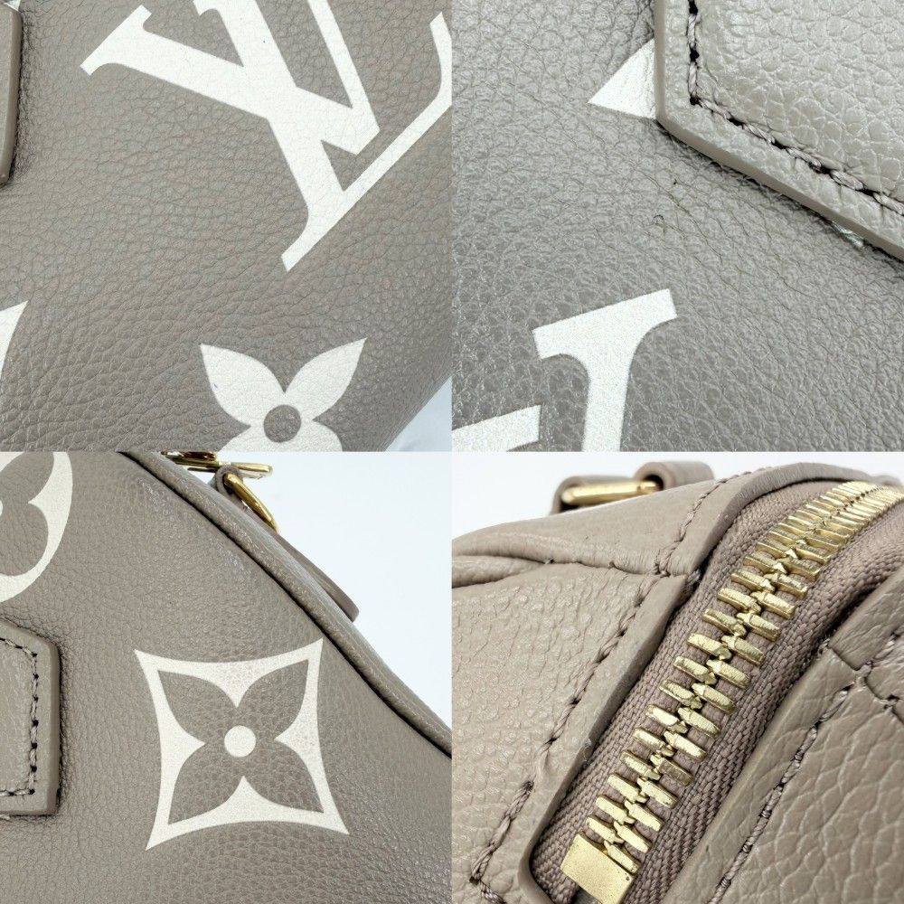 未使用 ルイヴィトン LOUIS VUITTON バイカラー モノグラム アンプラント スピーディ バンドリエール20 2WAY ミニボストンバッグ ハンドバッグ ショルダーバッグ トゥルトレールグレー クレーム ベージュ レザー M46575 スピーディ 未使用 ルイヴィトン バイカラー モノグラム アンプラント
