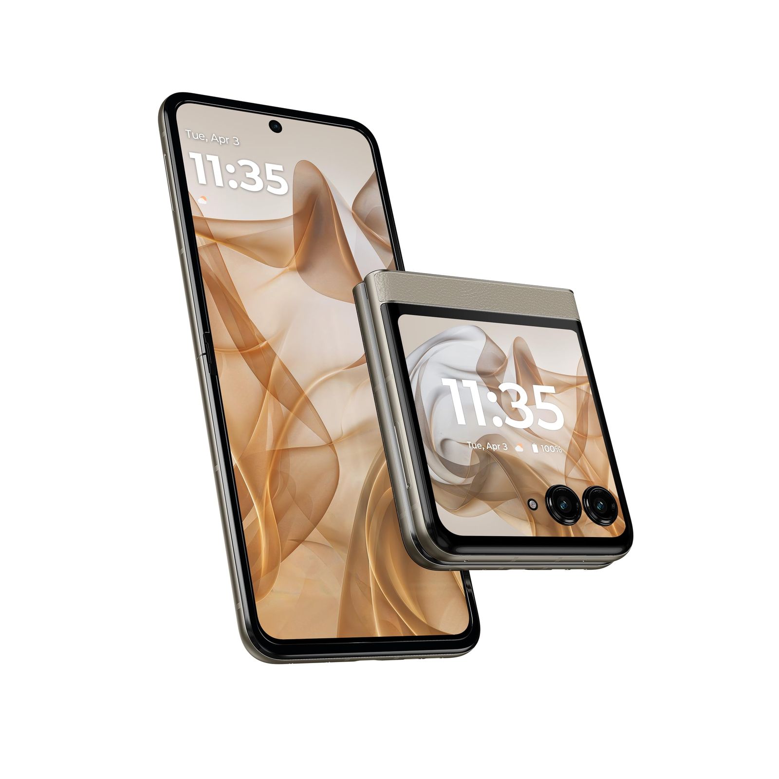 Motorola(モトローラ) motorola razr 50｜12GB/512GB｜サンドクリーム｜SIMフリースマホ 本体 端末｜折りたたみスマホ｜NFC/FeliCa 対応｜正規代理店品｜6.9インチ｜有機EL｜FHD+｜IPX8防 [サンドクリーム]