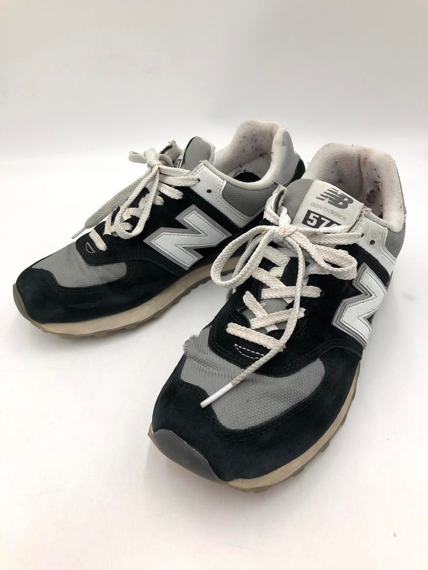 New Balance ニューバランス U574PBB 定番人気モデル スエード メッシュ スニーカー size27.0?/黒 ■■◎メンズ