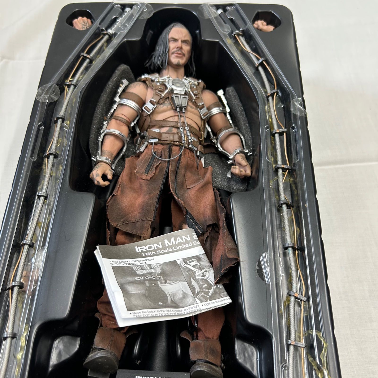 開封良品】Hot Toys WHIPLASH ウィップラッシュ（Iron Man 2 アイアン