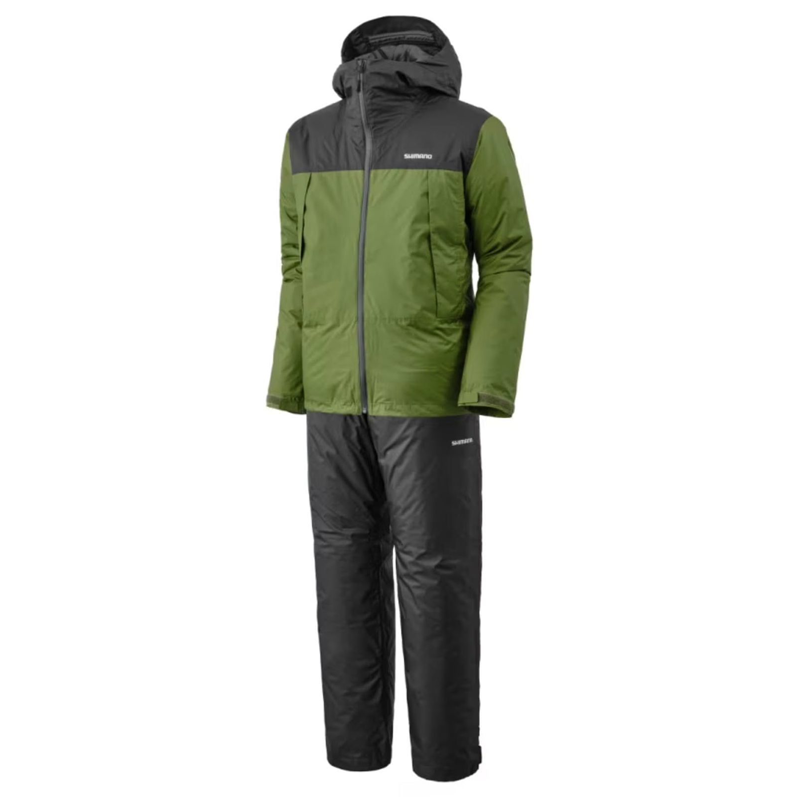 新品 [シマノ] ベーシックインサレーション レインスーツ 01 RB-057X カーキ XL