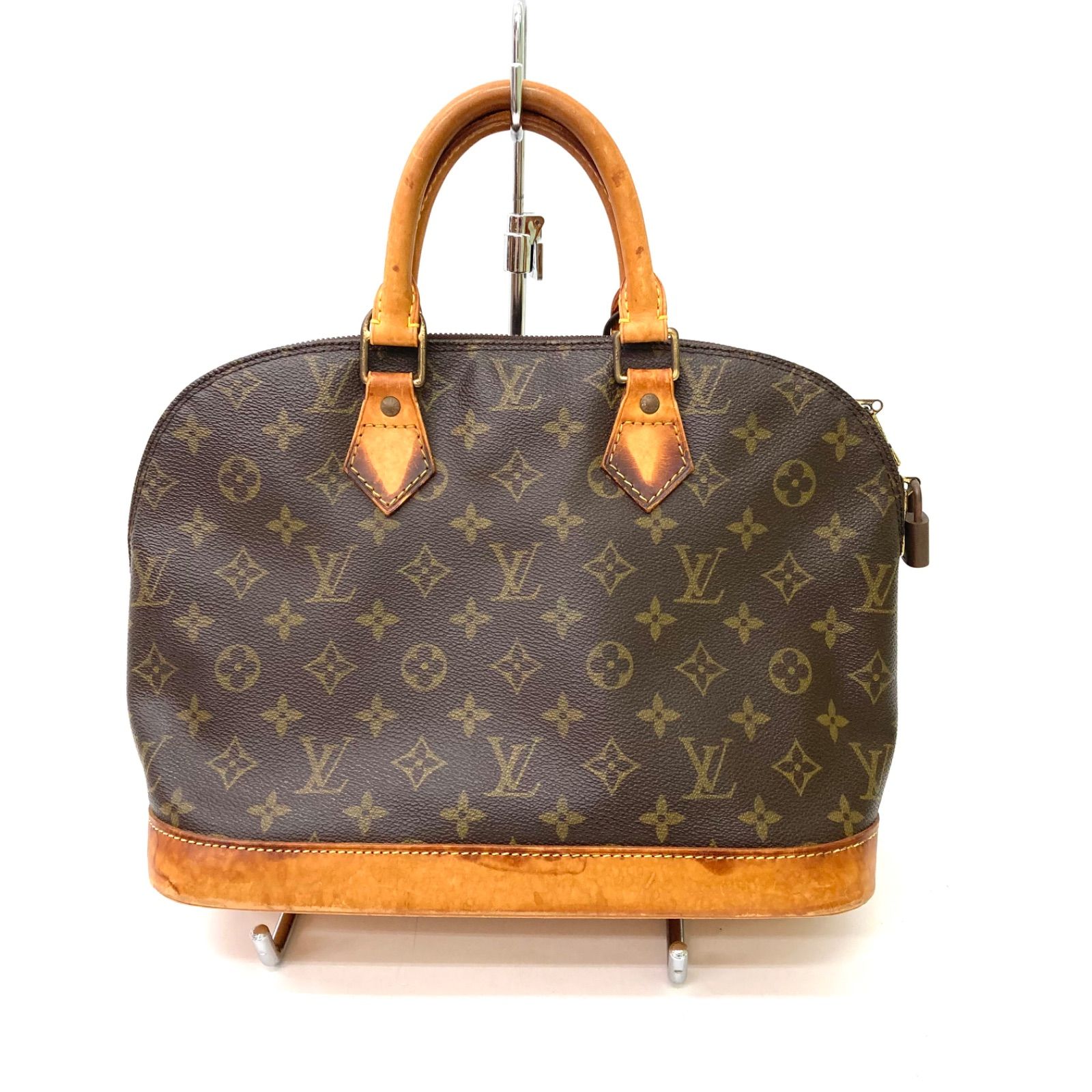 ルイヴィトン　モノグラム　アルマ　ハンドバッグ　取手　ファスナー破損　ジャンク LOUIS VUITTON】ルイヴィトン アルマ モノグラム ハンドバッグ