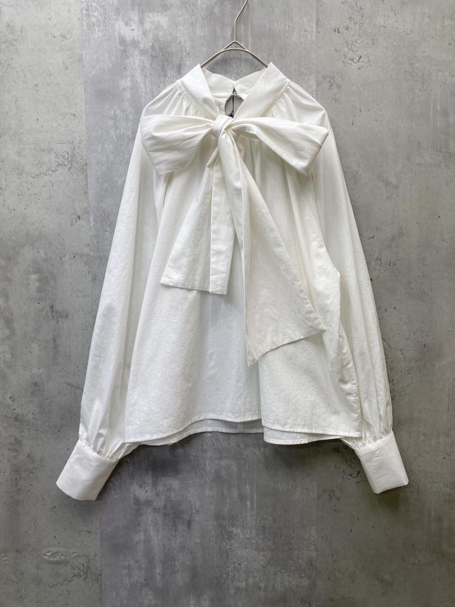 新品 Heather ヘザー コットン100% アソートボウタイブラウス シャツ sizeF/白 ■◇ レディース