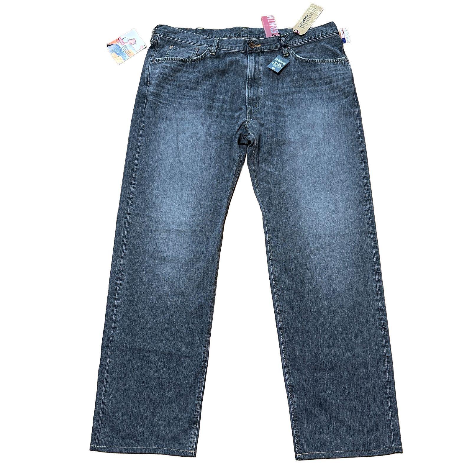 EDWIN 505Z デッドストック W44 ビッグサイズ ブラック メンズ6XL ワイドストレートデニム エドウィン 赤耳