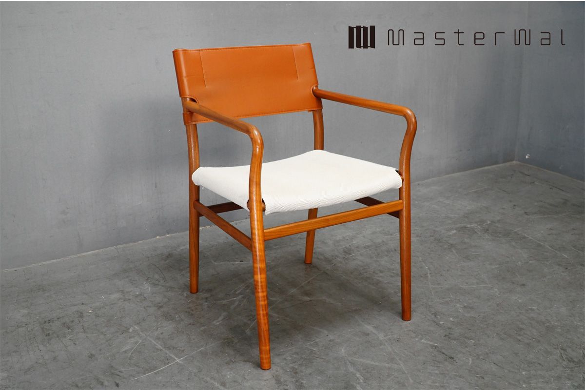 展示美品 Master Wal (マスターウォール) YU UC3(ユー ユー・シー3) アームチェア ウォールナット レザー12.5万030403